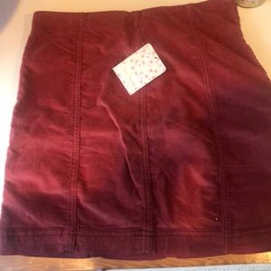 Free People pink corduroy skirt